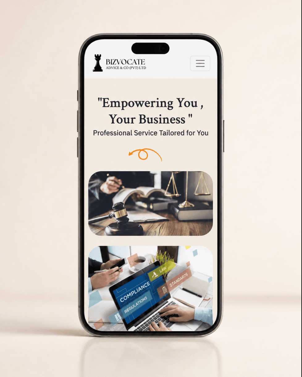 Bizvocate Advisor & Co Mobile Experience