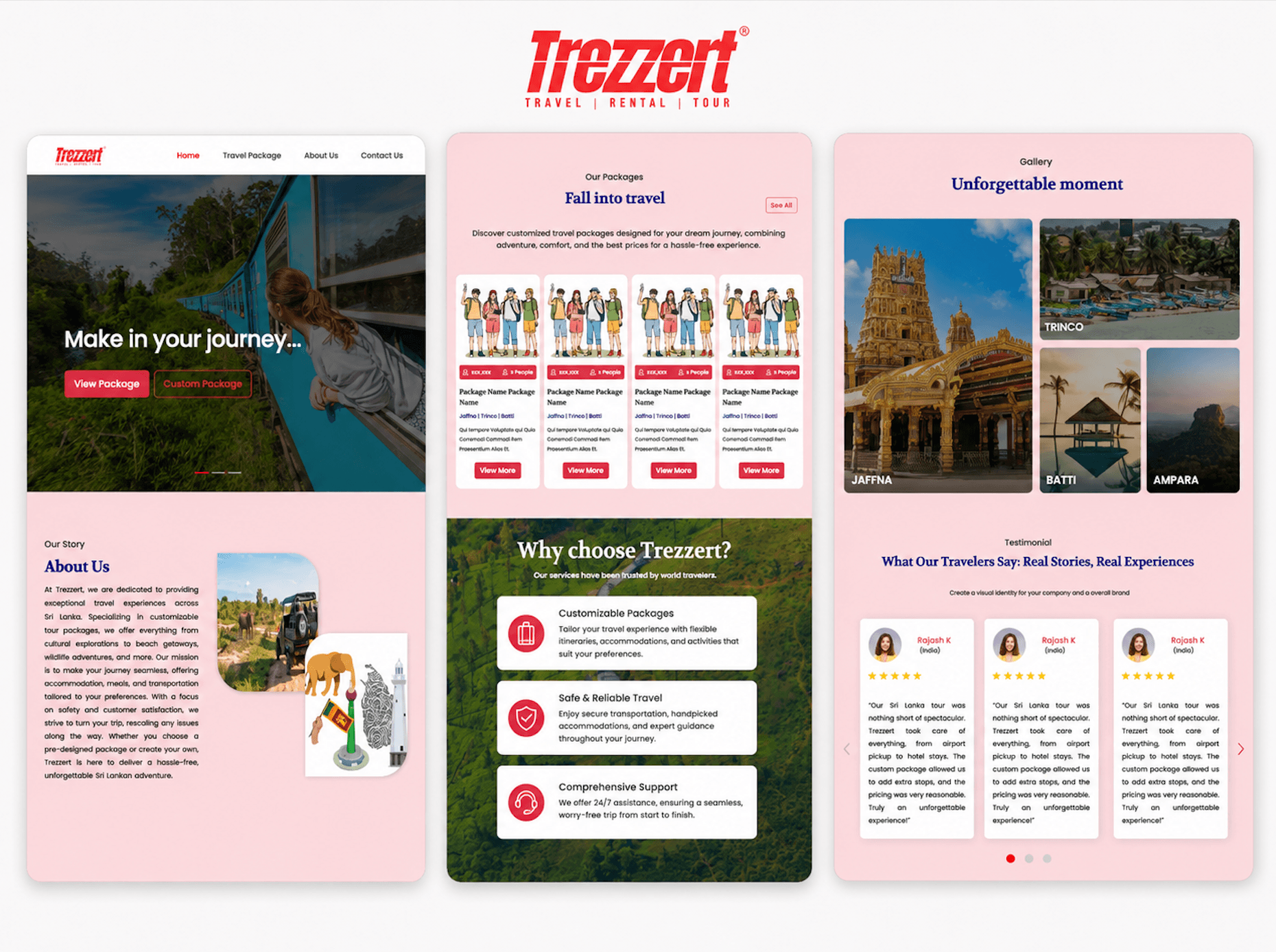 Trezzert Travel Package Experience